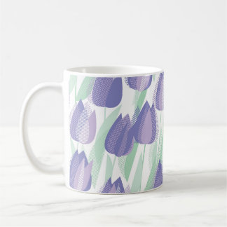 Mug Conception de tulipe : violet clair floral.