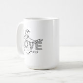 Mug Conception de typographie chrétienne Aimer comme J (Devant gauche)