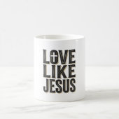 Mug Conception de typographie chrétienne Amour comme J (Centre)