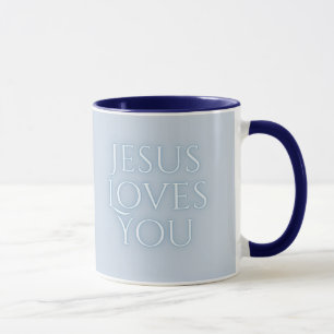 Mug Conception de typographie chrétienne Jésus aime