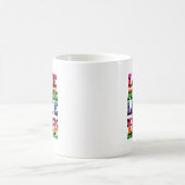 Mug Conception de typographie d'amour multilingue colo (Centre)