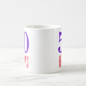 Mug Conception de typographie d'anniversaire 50 ans au (Centre)