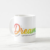 Mug Conception de typographie de arc-en-ciel Rêve Gran (Devant gauche)