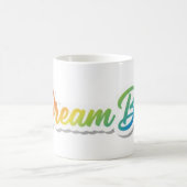 Mug Conception de typographie de arc-en-ciel Rêve Gran (Centre)