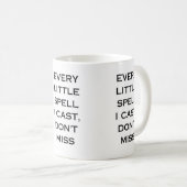 Mug Conception de typographie de citation de manifesta (Devant droit)