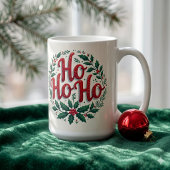Mug Conception de typographie de couronne de Noël Ho H