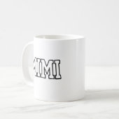 Mug Conception de typographie de nom Mimi (Devant gauche)