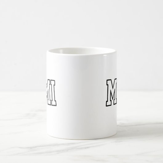 Mug Conception de typographie de nom Mimi (Centre)