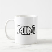Mug Conception de typographie de nom Mimi (Gauche)