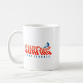 Mug Conception de typographie de surf californien pour (Gauche)