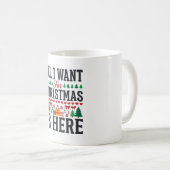 Mug Conception de typographie de vacances de cadeaux d (Devant droit)