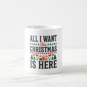 Mug Conception de typographie de vacances de cadeaux d (Centre)