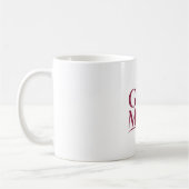 Mug Conception de typographie d'empreintes de pied de  (Gauche)