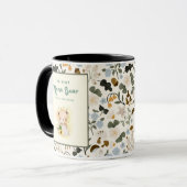 Mug Conception de typographie Floral Mama (Devant gauche)