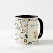 Mug Conception de typographie Floral Mama (Devant droit)