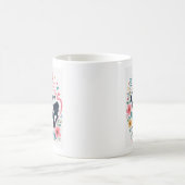 Mug Conception de typographie florale pour la fête des (Centre)