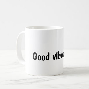 Mug Conception de typographie Good Vibes Only