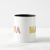 Mug Conception de typographie Mama Patchwork (Centre)