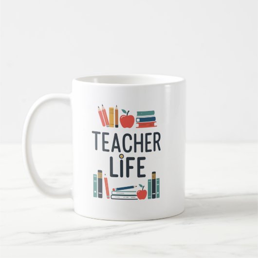 Mug Conception de typographie moderne pour la vie d'en (Gauche)
