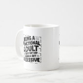 Mug Conception de typographie  Motivation (Devant gauche)