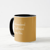 Mug Conception de typographie personnalisée (Devant gauche)