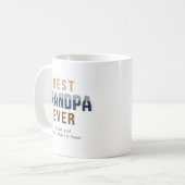 Mug Conception de typographie personnalisée Meilleur G (Devant gauche)