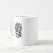 Mug Conception de typographie pour amateur de café et (Devant gauche)