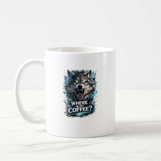 Mug Conception de typographie pour amateur de café et (Gauche)