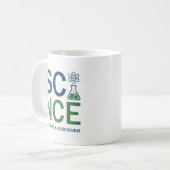 Mug Conception de typographie pour professeur de scien (Devant gauche)