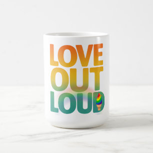 Mug Conception de typographie Rétro Fierté Amour à hau