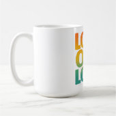 Mug Conception de typographie Rétro Fierté Amour à hau (Gauche)