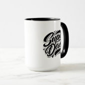 Mug Conception de typographie Super Papa Héros-67888 (Devant droit)