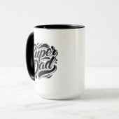 Mug Conception de typographie Super Papa Héros-67888 (Devant gauche)