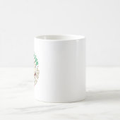 Mug Conception de vacances de sieste de chat de Noël (Centre)