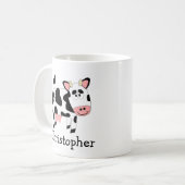 Mug Conception de vache personnalisée (Devant gauche)
