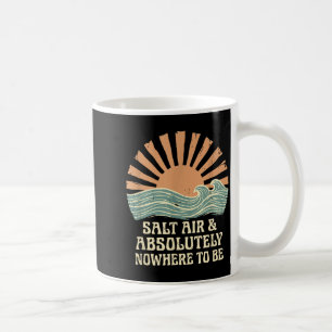 Mug Conception de vagues de plage de vacances en crois