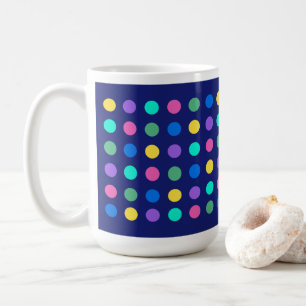 Mug Conception de vaisselle à points géométriques colo