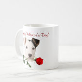Mug Conception de Valentine de rose rouge de Jack (Devant gauche)