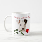 Mug Conception de Valentine de rose rouge de Jack (Gauche)