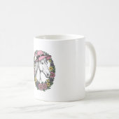 Mug Conception de vecteur d'art de portrait de cheval (Devant droit)