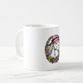 Mug Conception de vecteur d'art de portrait de cheval (Devant gauche)