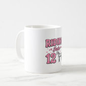Mug Conception de vecteur de 12 ans de fête d'annivers (Devant gauche)