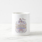 Mug Conception de vecteur de cadeau de licorne Wanderl (Centre)