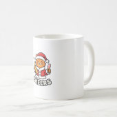 Mug Conception de vecteur de chat de Noël Cheers (Devant droit)
