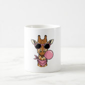 Mug Conception de vecteur de chewing-gum de girafe de  (Centre)