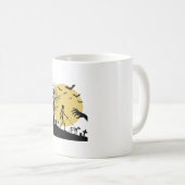 Mug Conception de vecteur de chien de squelette de Hal (Devant droit)
