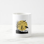 Mug Conception de vecteur de chien de squelette de Hal (Centre)