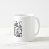 Mug Conception de vecteur de citation d'outil vissé dr (Devant droit)