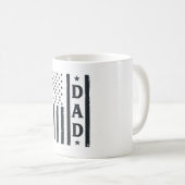 Mug Conception de vecteur de drapeau américain de papa (Devant droit)
