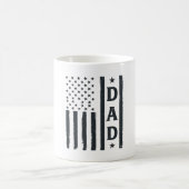 Mug Conception de vecteur de drapeau américain de papa (Centre)
